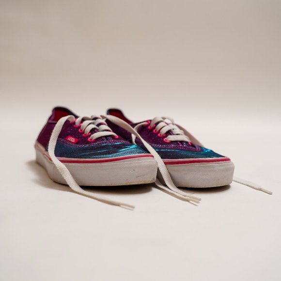 Vans Shoes - Vans Magenta Shimmer Low Tops